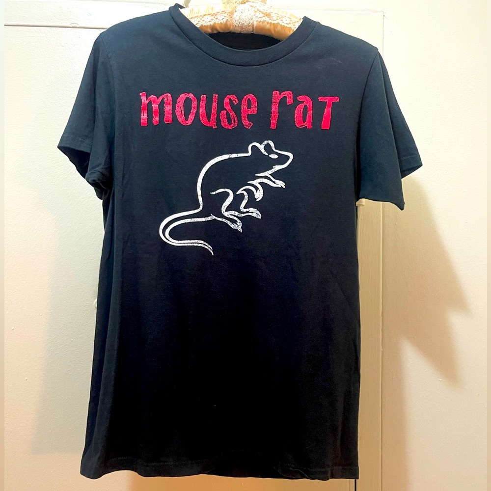 Parks and Recreation Mouse Rat T-Shirt, Black, Size Men’s Small